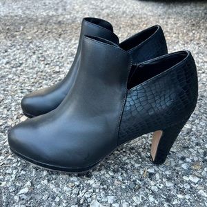 Black Chelsea Moreland High Heel Booties Size 13